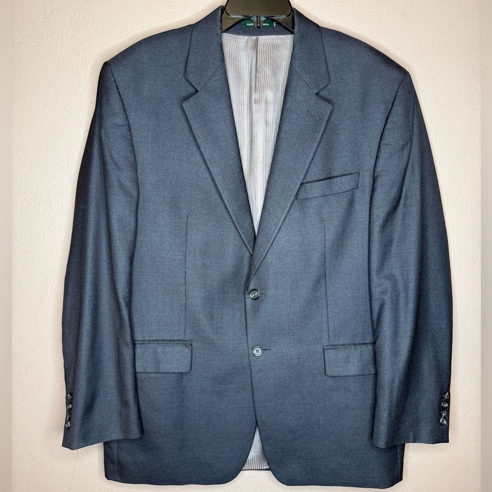 Lauren Ralph Lauren 100% Wool Charcoal Classic Blazer Sport Coat Men's Size 44R